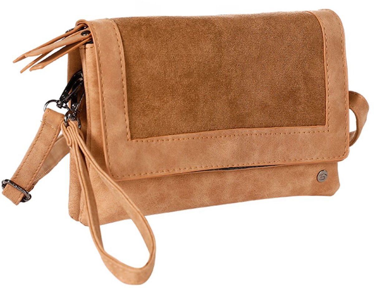 Light Camel schoudertas / shopper Cork