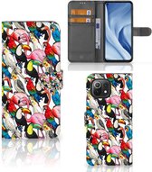 Wallet Book Case Xiaomi Mi 11 Lite | Xiaomi 11 Lite NE Telefoon Hoesje Birds