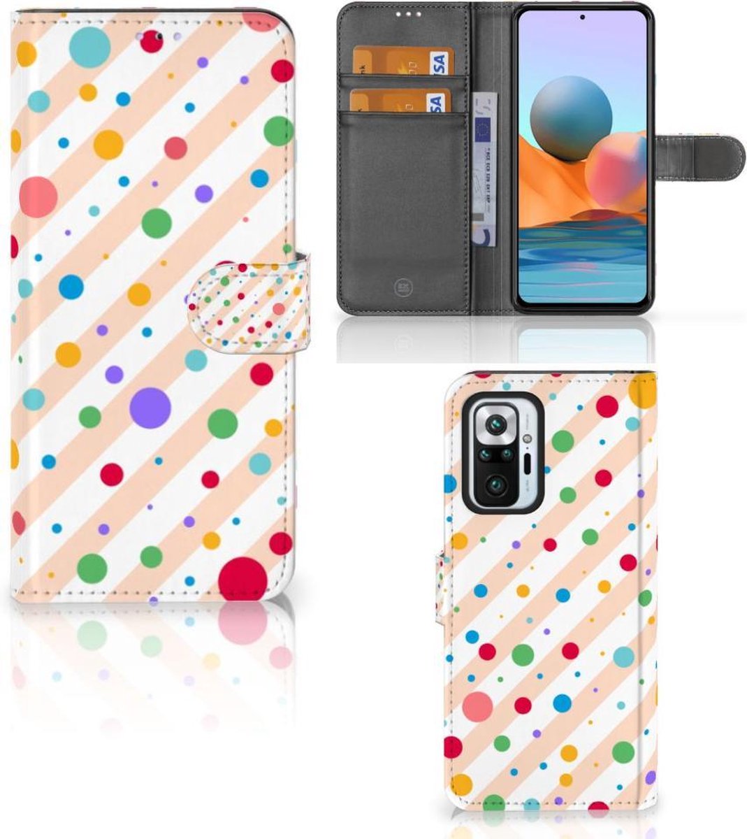 Xiaomi Redmi Note 10 Pro Telefoon Hoesje Dots