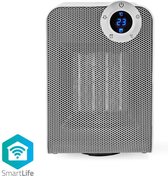 Nedis WIFIFNH20CWT Slimme Ventilatorverwarming Met Wi-fi Compact Thermostaat Oscillatie 1800 W Wit