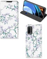 Couverture Smart Xiaomi Poco M3 | Étui pour téléphone Redmi 9T Blossom White