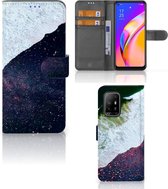 Étui à rabat OPPO Reno5 Z | Étui pour téléphone A94 5G Mer dans l'espace