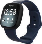 Fitbit versa bandjes van By Qubix - Fitbit Versa 3 / Sense Sportbandje - Donkerblauw - Maat: M/L