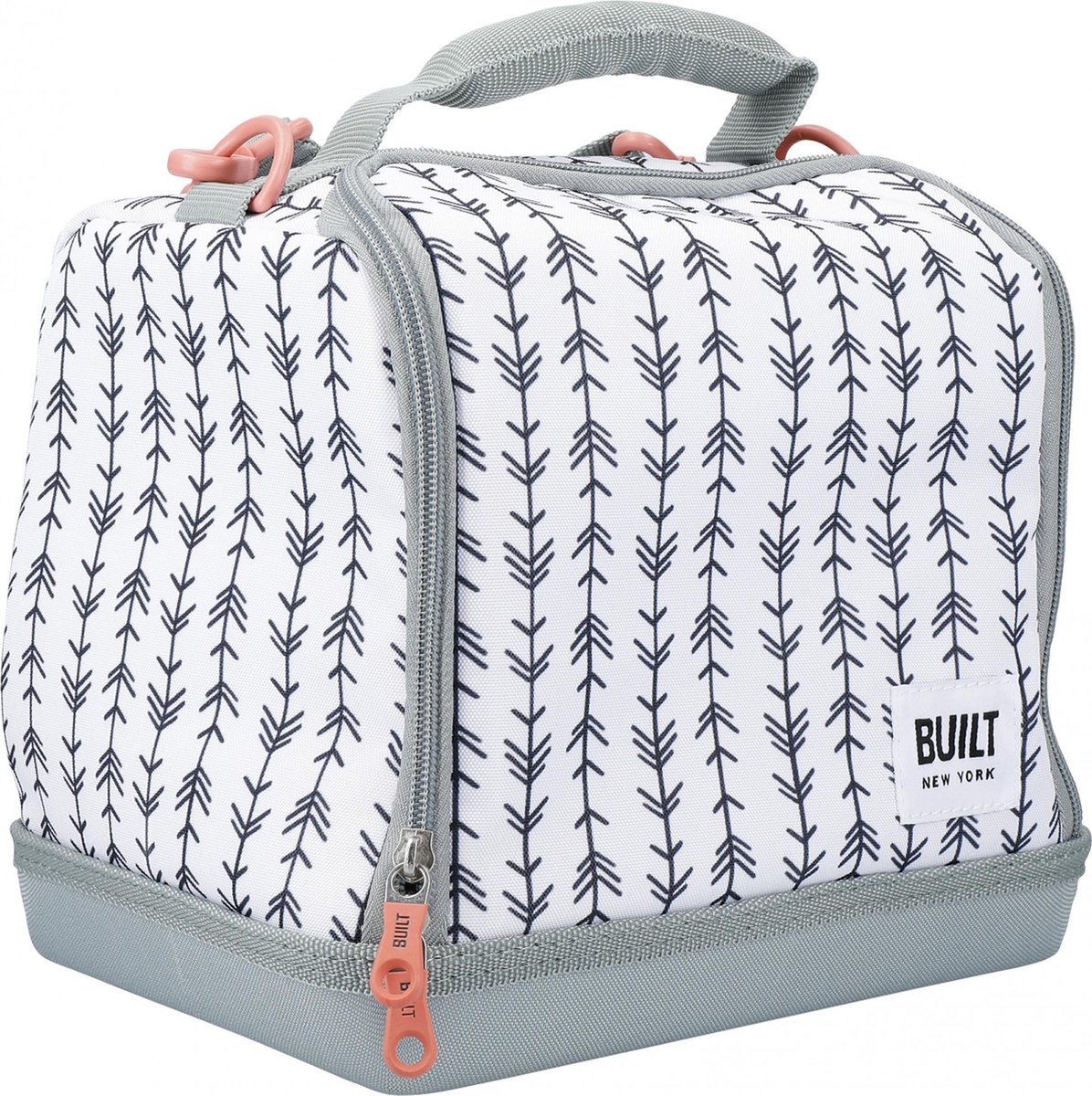 kitchencraft-koeltas-built-7-liter-24-x-26-cm-polyester-wit-grijs-bol