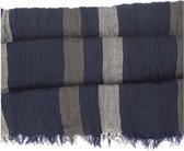 TRESANTI sjaal - Gestreepte sjaal - Navy sjaal van polyester
