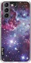 Casetastic Samsung Galaxy S21 4G/5G Hoesje - Softcover Hoesje met Design - Nebula Galaxy Print