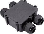 Kabelverbinder - Viron Thermy - Rechte 4-voudig Connector - Waterdicht IP68 - Mat Zwart - BES LED