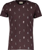 Hensen T-shirt - Slim Fit - Bruin - 4XL Grote Maten