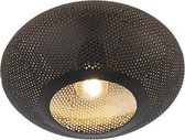 QAZQA radiance - Oosterse Plafondlamp - 1 lichts - Ø 25 cm - Zwart -  Woonkamer | Slaapkamer