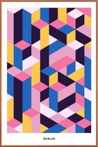 JUNIQE - Poster met kunststof lijst Berlin -40x60 /Kleurrijk