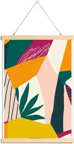 JUNIQE - Posterhanger Peekaboo -20x30 /Geel & Groen