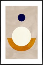 JUNIQE - Poster met kunststof lijst Cradle -13x18 /Ivoor & Oranje