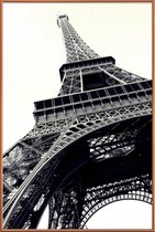 JUNIQE - Poster met kunststof lijst Tour Eiffel -13x18 /Grijs & Wit