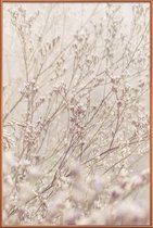 JUNIQE - Poster met kunststof lijst Chilly Morning -30x45 /Bruin &