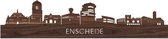 Skyline Enschede Notenhout - 80 cm - Woondecoratie design - Wanddecoratie - WoodWideCities