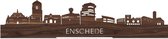 Standing Skyline Enschede Notenhout - 40 cm - Woondecoratie design - Decoratie om neer te zetten - WoodWideCities