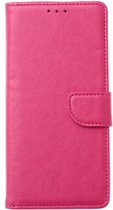 BixB Samsung A12 hoesje - Samsung Galaxy A12 hoesje - Book Case Wallet - Roze