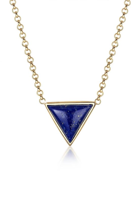 Collier Elli Femme Geo Dreieck Lapis Lazuli Argent 925
