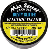 Dusty Glitter Electric Yellow