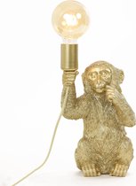 Lampe de table Light & Living Monkey - 19,5 x 20 x 34 cm - Or