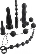 Anal Fantasy Deluxe Kit Anale Kralen En Vibrators - Zwart