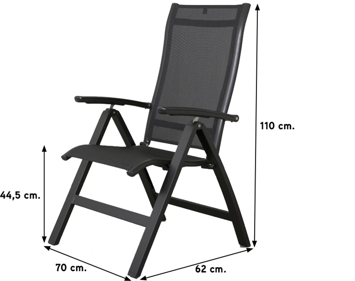 Kettler Altura Curve chaise de jardin réglable