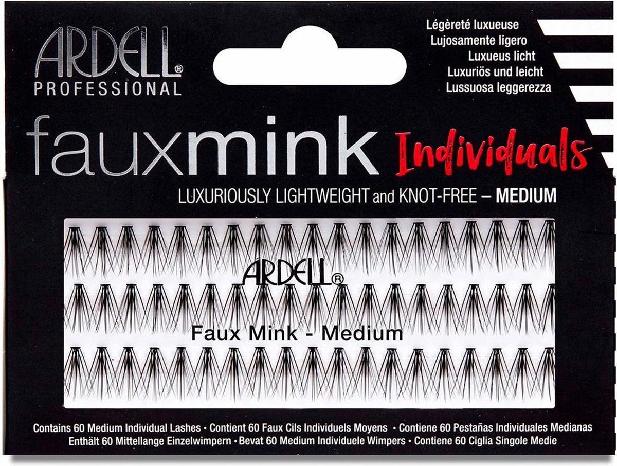 Set van nepwimpers Ardell Faux Mink Medium Individueel 60 Onderdelen