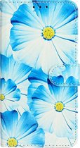 Huawei P Smart (2020) Hoesje - Mobigear - Design Serie - Kunstlederen Bookcase - Flowers - Hoesje Geschikt Voor Huawei P Smart (2020)