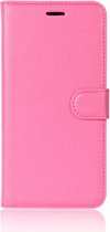 Nokia 7 Plus Hoesje - Mobigear - Classic Serie - Kunstlederen Bookcase - Magenta - Hoesje Geschikt Voor Nokia 7 Plus