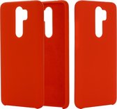 Xiaomi Redmi Note 8 Pro Hoesje - Mobigear - Rubber Touch Serie - Hard Kunststof Backcover - Rood - Hoesje Geschikt Voor Xiaomi Redmi Note 8 Pro