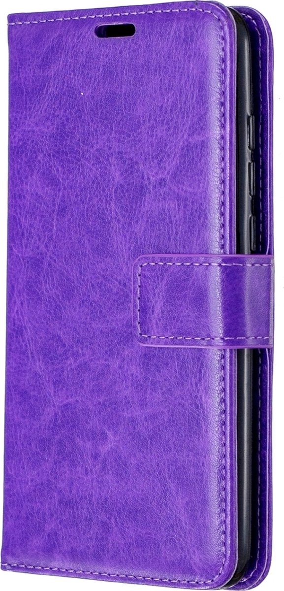 Mobigear Telefoonhoesje geschikt voor Xiaomi Mi 9 Lite Hoesje | Mobigear Wallet Bookcase Portemonnee | Pasjeshouder voor 3 Pasjes | Telefoonhoesje voor Pinpas / OV Kaart / Rijbewijs - Paars