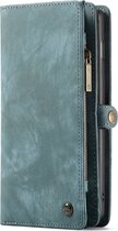 Samsung Galaxy S10+ Hoesje - Caseme - Serie - Kunstlederen Bookcase / 2in1 Case - Blauw - Hoesje Geschikt Voor Samsung Galaxy S10+