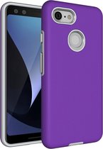 Mobigear Anti-Slip Hardcase Hoesje - Geschikt voor Google Pixel 3 - Paars