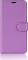 Mobigear Classic Bookcase Hoesje - Geschikt voor HTC U12 Plus - Paars