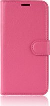 Honor 9X Pro Hoesje - Mobigear - Classic Serie - Kunstlederen Bookcase - Roze - Hoesje Geschikt Voor Honor 9X Pro