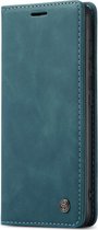 Samsung Galaxy S20 Hoesje - Caseme - Serie - Kunstlederen Bookcase - Blauw - Hoesje Geschikt Voor Samsung Galaxy S20