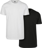 Urban Classics - Basic 2-Pack Heren T-shirt - XL - Zwart