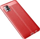 Samsung Galaxy A51 5G Hoesje - Mobigear - Luxury Serie - TPU Backcover - Rood - Hoesje Geschikt Voor Samsung Galaxy A51 5G