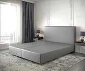 Boxspring frame Dream-Well Grijs 160x200 cm Kunstleder Beddengoed