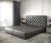 Boxspring-frame Dream-Great kunstleder zwart 180x200