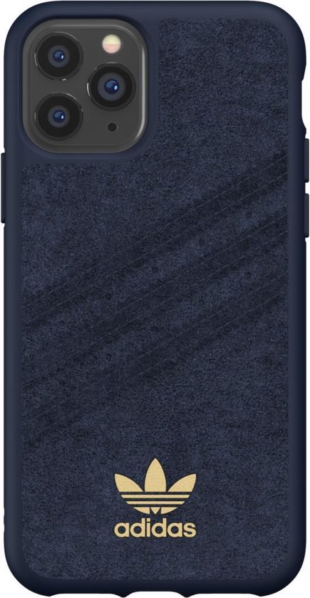 adidas Originals kunststof hoesje voor iPhone 11 Pro - blauw met goud |  bol.com