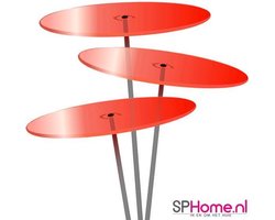 Cazador Del Sol Zonnevangers - tuin decoratie voor buiten - Ø150mm x 120cm Rood Set3