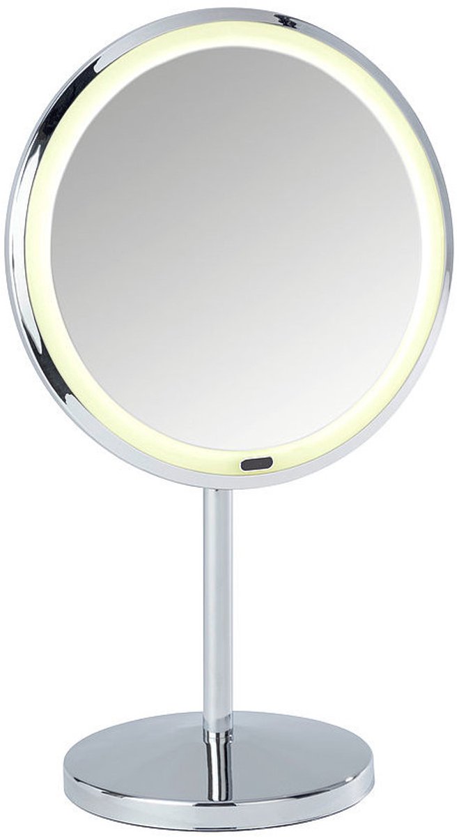 Wenko Opmaakspiegel Onno Dames Led 34 Cm Abs Zilver/wit
