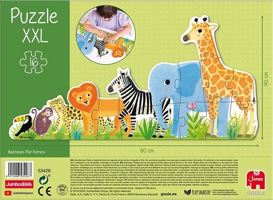 Goula Puzzle XXL Jungle du plus petit au plus grand | bol.com