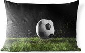Buitenkussens - Tuin - Voetbal in het gras - 60x40 cm