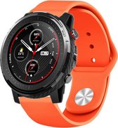 Siliconen Smartwatch bandje - Geschikt voor  Xiaomi Amazfit Stratos sport band - oranje - Horlogeband / Polsband / Armband