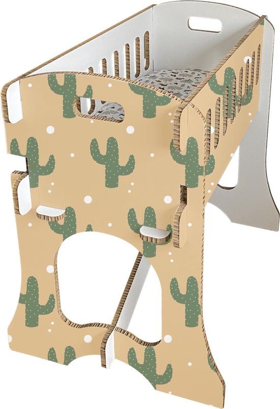 Babywieg van Honingraat Karton - Papercrib Cactus - Duurzaam karton - CE gekeurd - Hobbykarton - KarTent