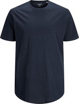 Jack & Jones Big size heren T-shirt 1-pack - ronde hals - XXL - Blauw