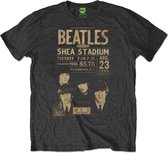 The Beatles Heren Tshirt -S- Shea '66 Eco Zwart