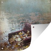 Toile de jardin Feuilles d'automne - Chaise - Water - 100x100 cm